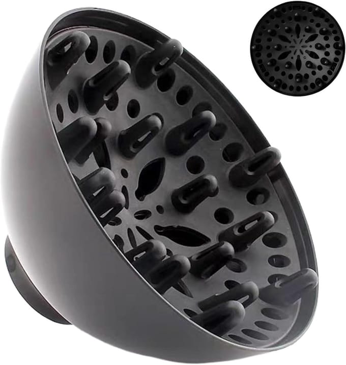 Föhn Opzetstuk - Universele Diffuser - Haar Styling - Lichtgewicht Ontwerp - 15 x 9 x 6 cm - Zwart