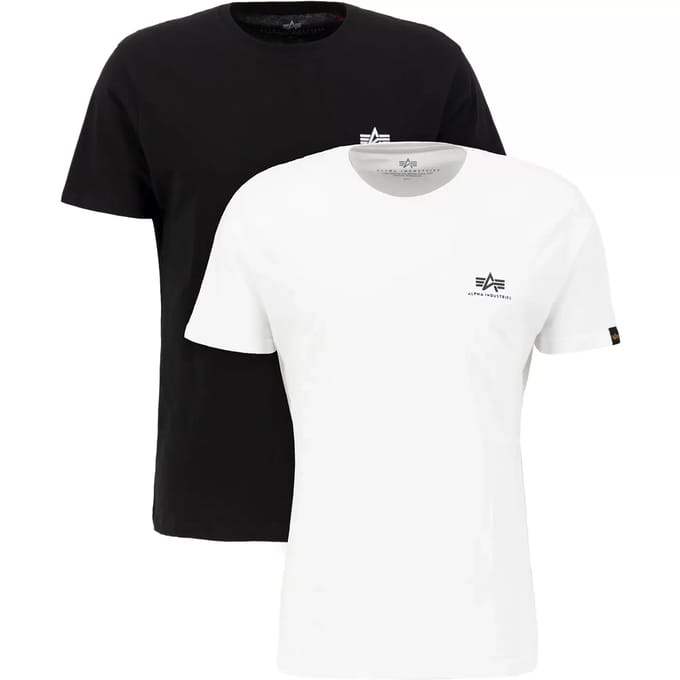 T-shirt met klein logo Alpha Industries Basic (x2)
