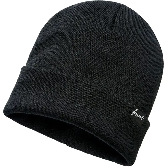 FORVERT - Maverick Rib Beanie Muts - Zwart