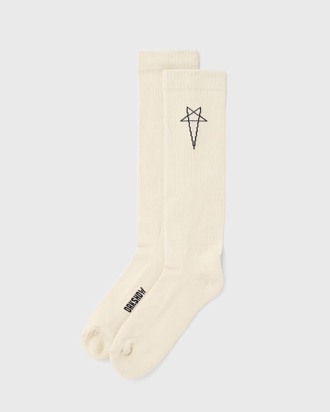 KNIT SOCKS -PENTAGRAM KNEE HIGH SOCKS