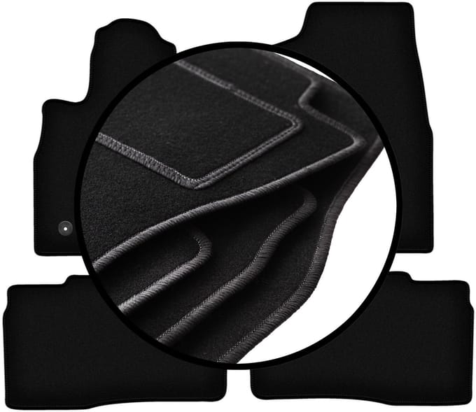 Complete set veloursmatten voor: Ford Explorer MK6 ST-Line pick-up (2019-)