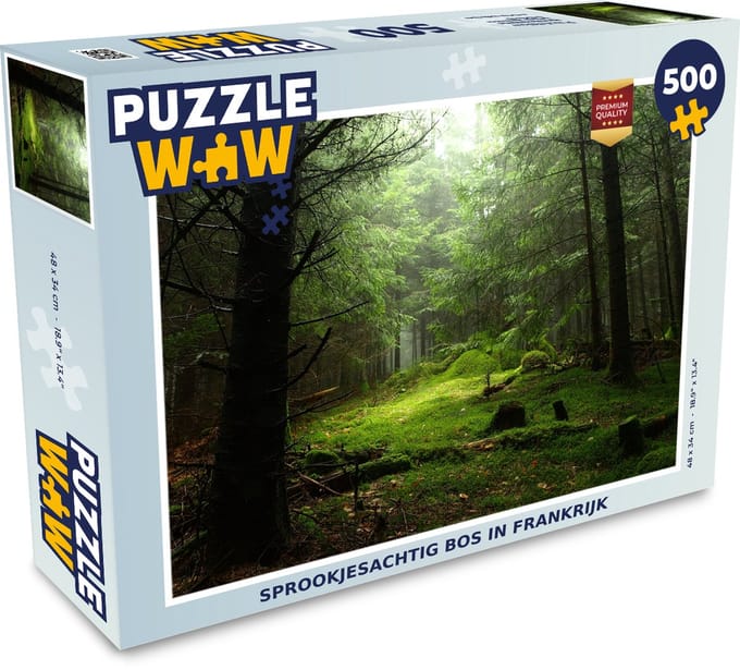 Puzzel Frankrijk - Bos - Groen - Legpuzzel - Puzzel 500 stukjes