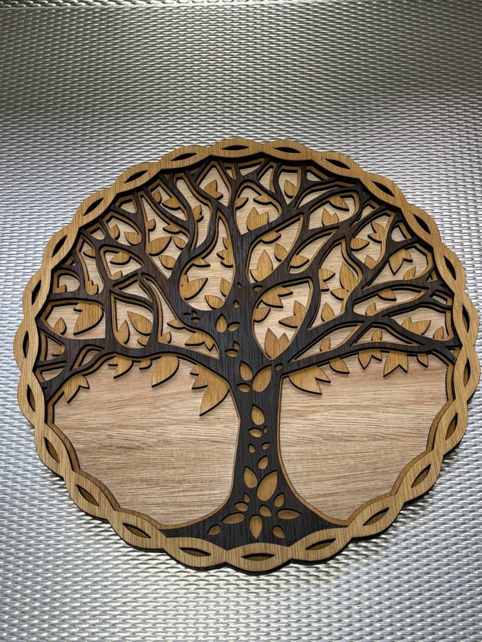 Houten wanddecoratie "tree of life"