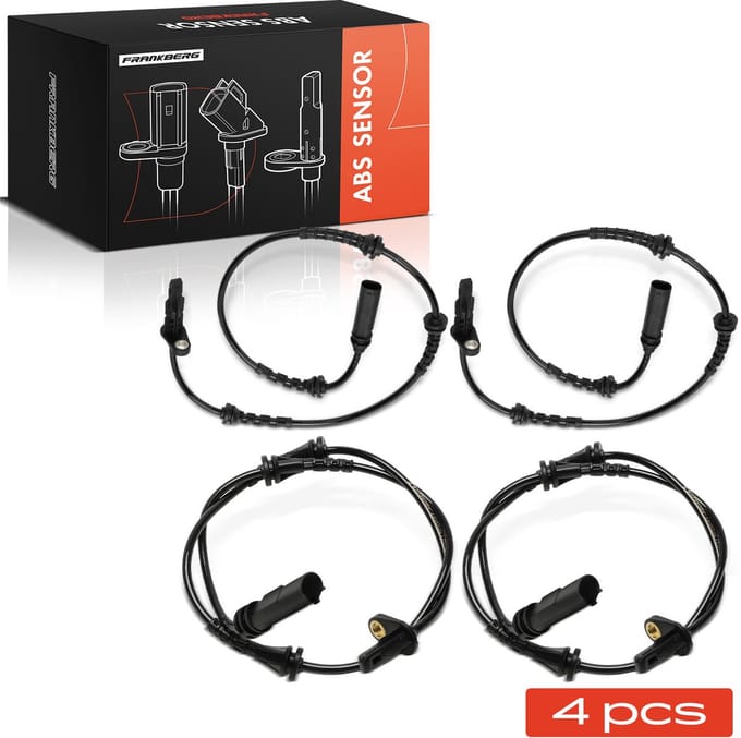 Frankberg 4x ABS sensor voor- en achteras voor BMW