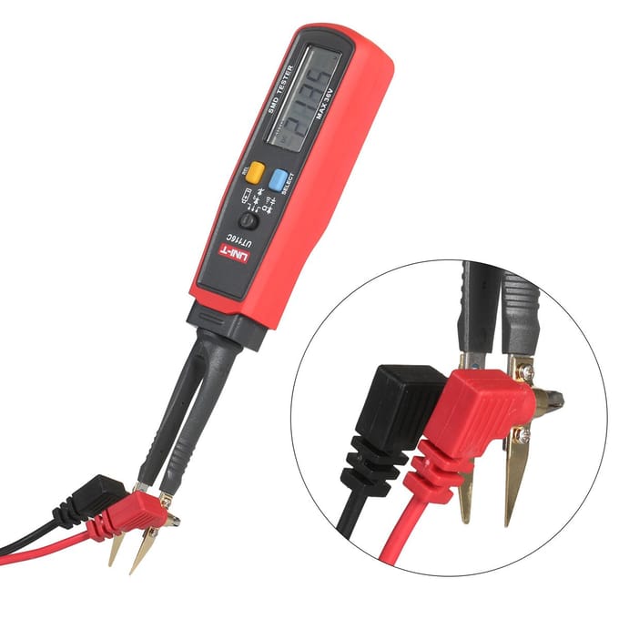 Testeur CMS UNI-T Résistance Condensateur Diode (RCD) Compteur de paramètres LCD Plage automatique SMD Numérique UT116C