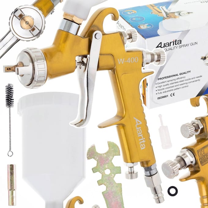 Auarita Spuitpistool LVMP 1.4mm 600ml voor Verf