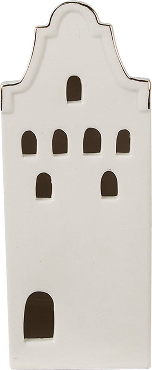 Clayre & Eef Decoratie Huis 16 cm Beige Porselein