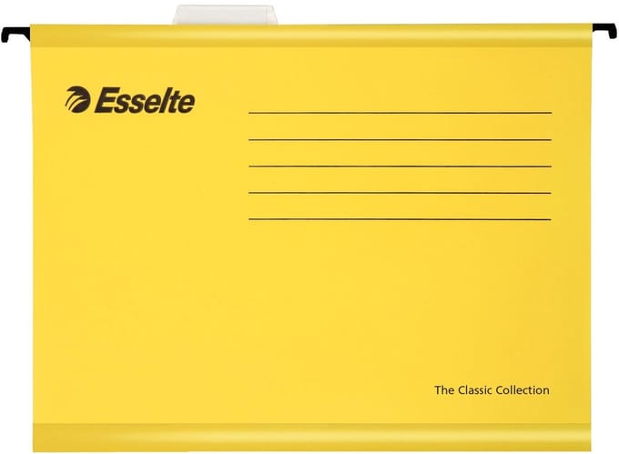 Esselte Classic hangmappen voor ladentussenafstand 365 mm geel