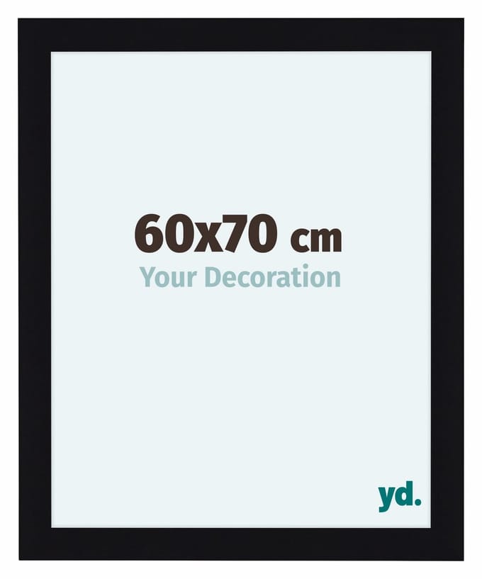 Your Decoration - Fotolijst 60x70 cm - MDF - Zwart Hoogglans - Como