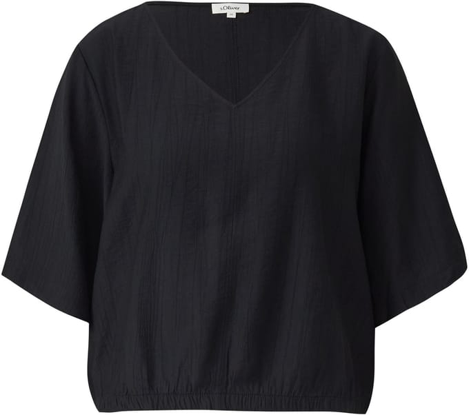 Gestructureerde Blouse met V-hals en Plooien Dames s.Oliver