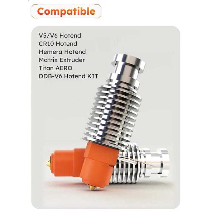 Trianglelab CHC Hotend Kit Keramische Warmtekern Snelle Verwarming M6 Draad Universeel Compatibel met zilver