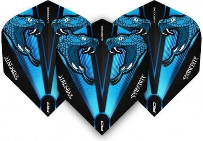 Red Dragon Peter Wright Snakebite Blue Transparent - Dart Flights