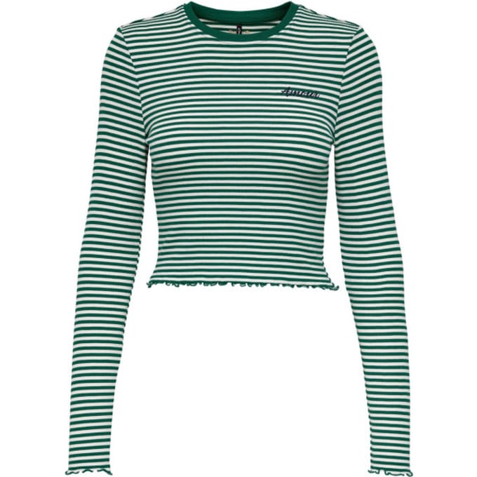 Only Onlmaja ls cropped stripe top cc j dessin