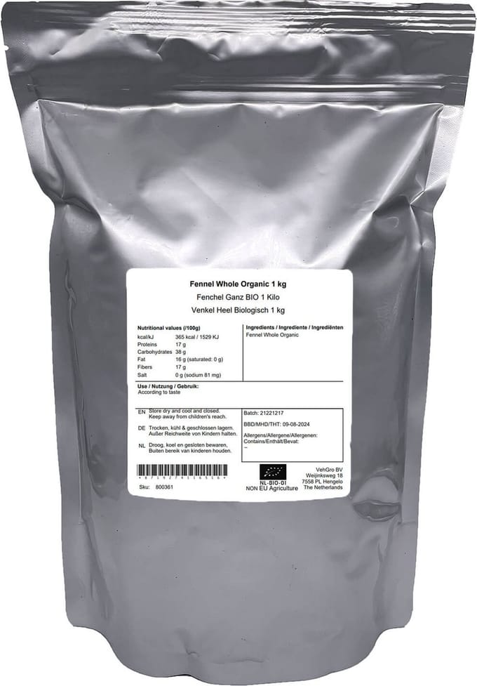 Venkelzaad Heel - 1 Kg - Holyflavours