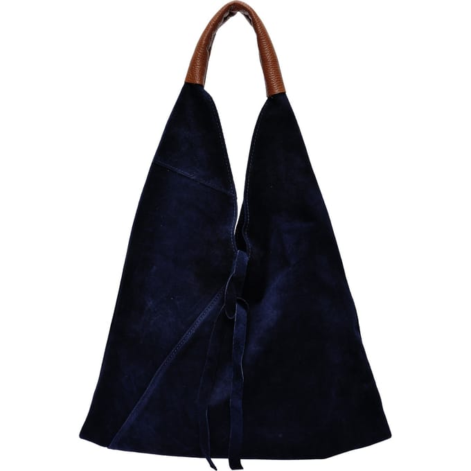 Anna Luchini Blauw   Rundleer Tas