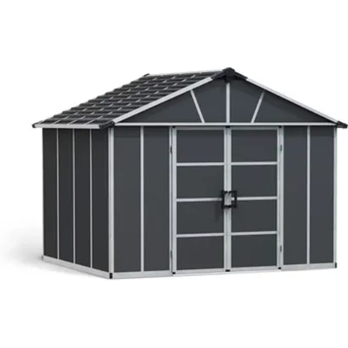 Canopia Metalen Tuinhuis Yukon - Donkergrijs - 271x332cm