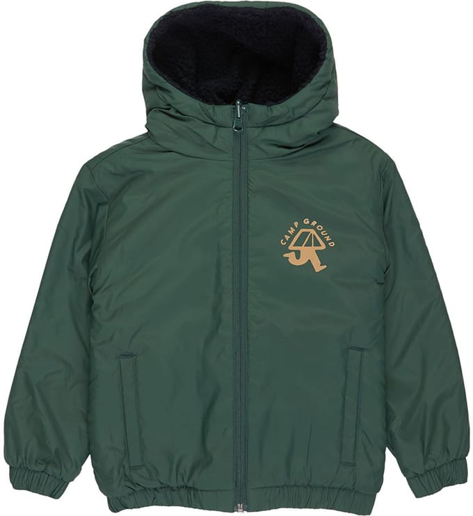 Quiksilver Reversible All Seas Gewatteerde Jas Groen 4 Years Jongen