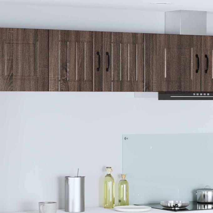 vidaXL - Wandkast - LUCCA - Bruin - eiken - 40 - x - 31 - x - 40 - cm - Bewerkt - hout
