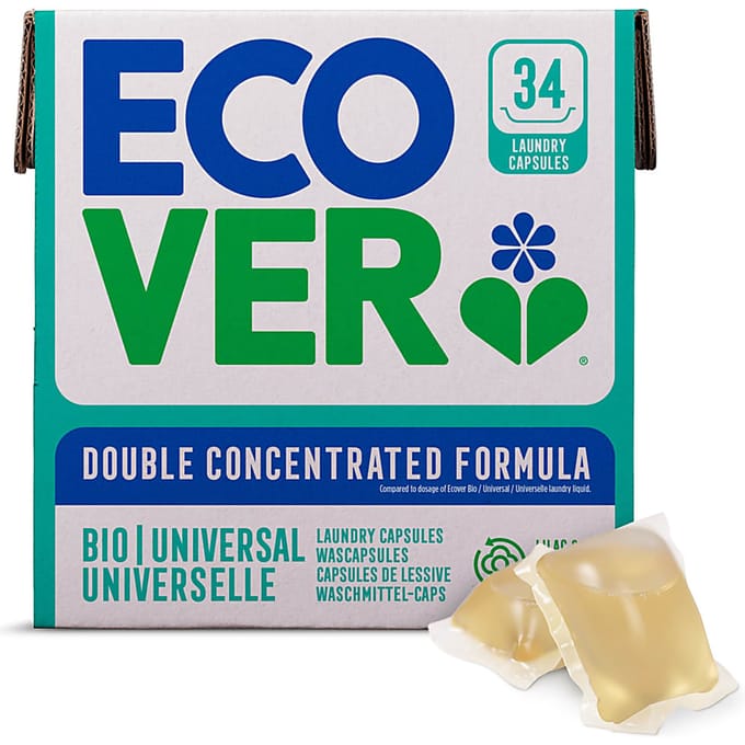 Ecover Universal - Waspods - 34 stuks - extra reinigingskracht - dubbel geconcentreerde formule