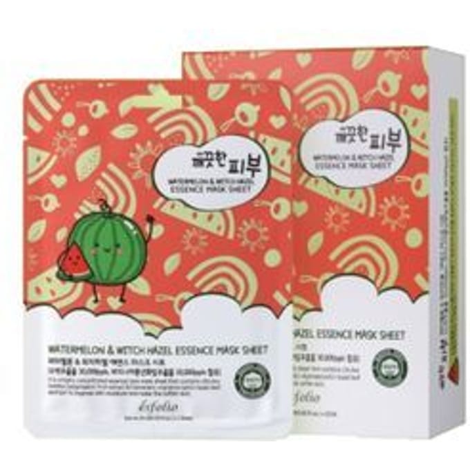 esfolio - Watermelon & Witch Hazel Essence Mask Sheet Set 10 sheets