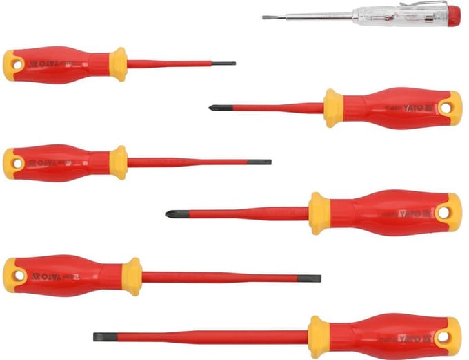 Yato - Isolerende Schroevendraaierset Extra Slim - 1000V - 7 Delig