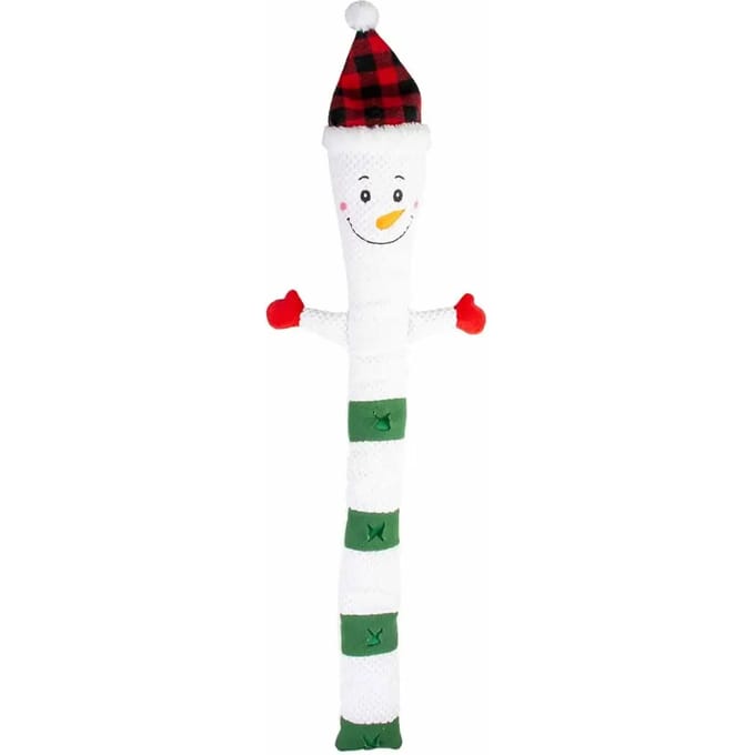 Hondenknuffel speelgoed lange sneeuwman Duvoplus X-Mas