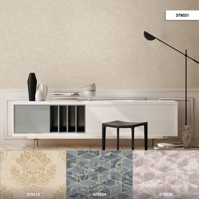 GEMELEERD STRUCTUUR BEHANG | Modern - beige bruin - A.S. Création Metropolitan Stories 2