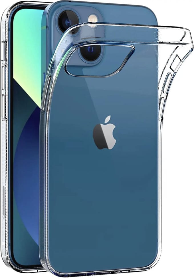 Hoesje voor iPhone 15 backcover Shockproof siliconen Transparant