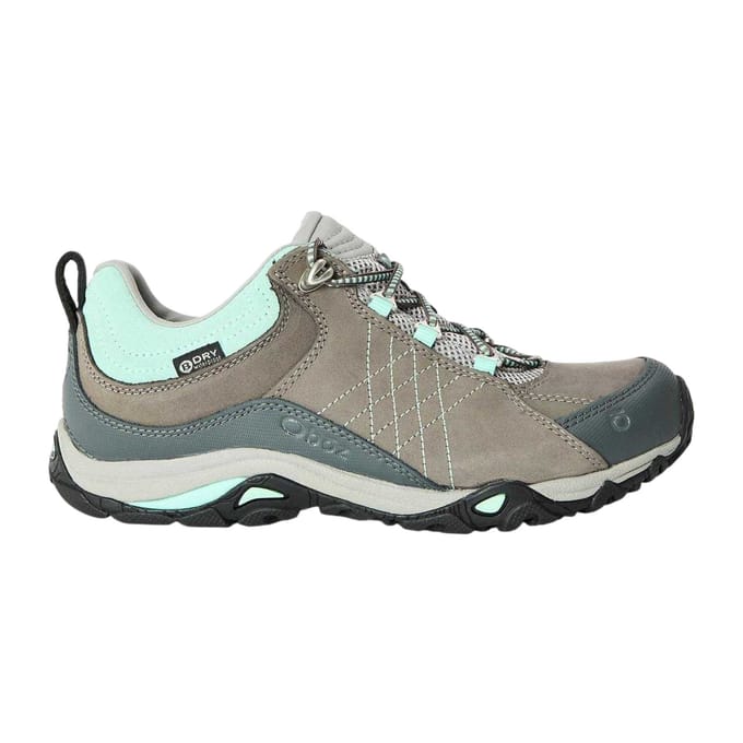 Oboz Waterdichte wandelschoenen van leer voor kinderen (Houtskool/Strand)