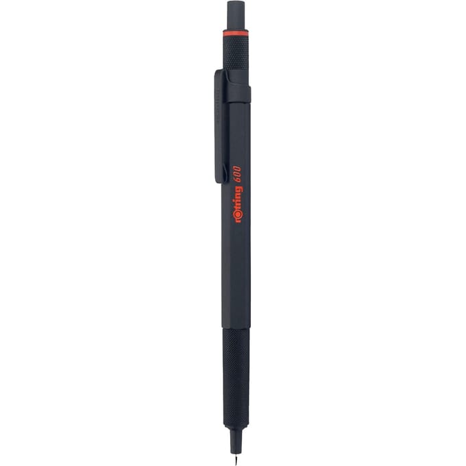 rOtring 600-balpen | medium punt | zwarte inkt | zwarte behuizing | navulbaar