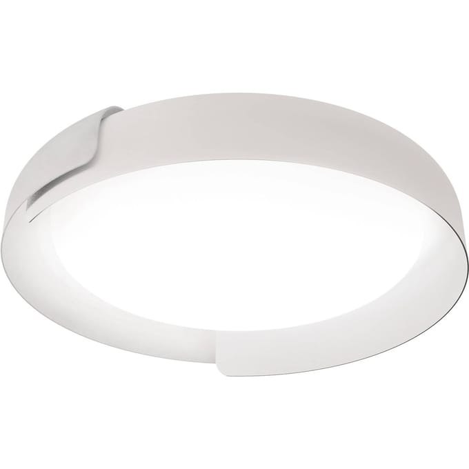 kdln LED plafondlamp Dala, wit/wit, Ø 87 cm, dimbaar