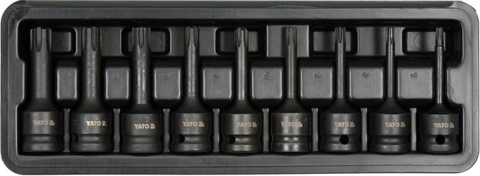 Yato - Ribe Dopsleutelset - 9-delig - 1/2" - CrMo Staal
