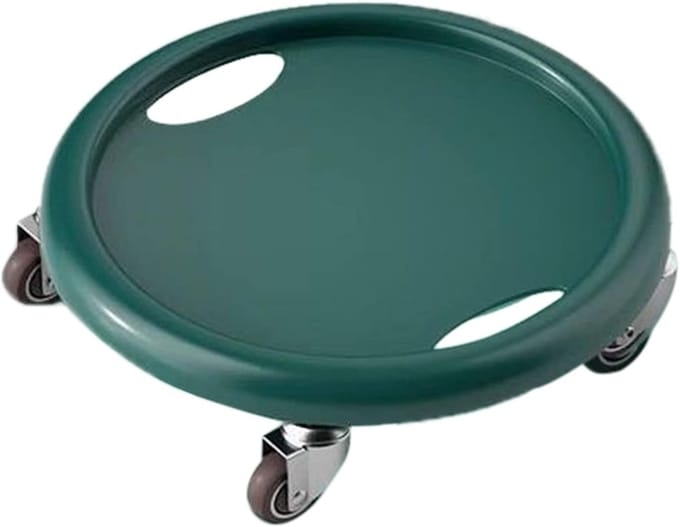 Core Slider - Buiktrainer Schijf - Buikspier Training - 4 Universele Rollen - 29 x 29 x 5 cm - Donkergroen