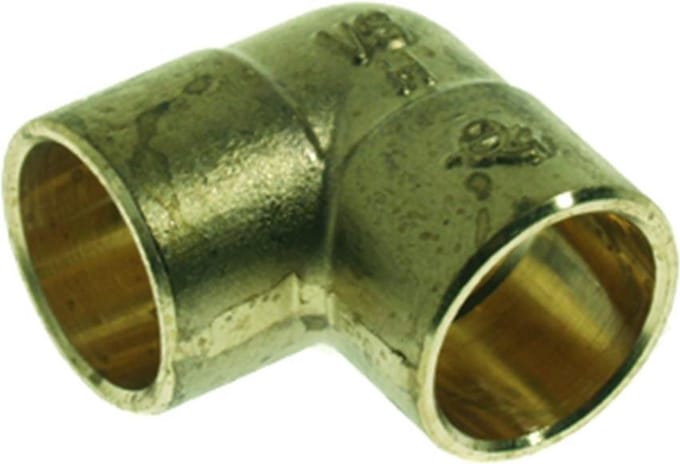 Vsh Soldeerfitting knie 22 mm cap. messing