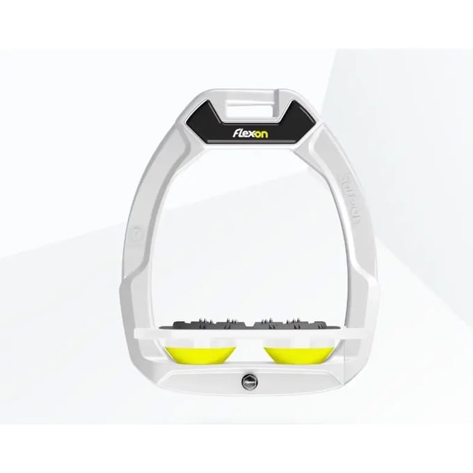 Veiligheidsschoenen voor paardrijden Plat Ultra Grip Wit/Wit/Geel Flex-On Safe-On