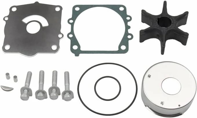 Waterpomp Onderhoudsset - Waaier Kit - Motor Koeling - Duurzame Materialen - 75-130 pk - Zwart