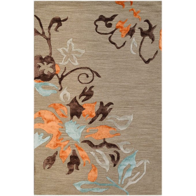 Vloerkleed Flowers handgemaakt wol | Bakero