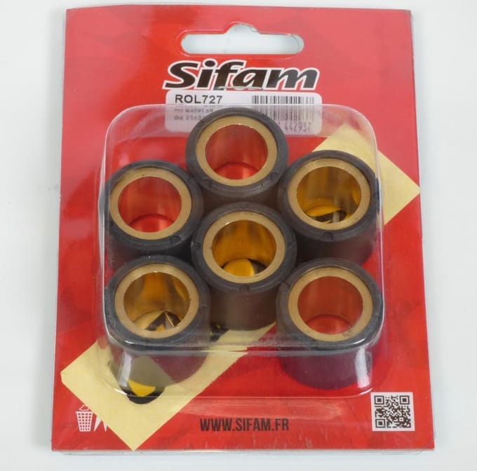 sifam variatorrol voor scooter piaggio 500 x9 evolution 2003-2005 25x22 28.5grs nieuw