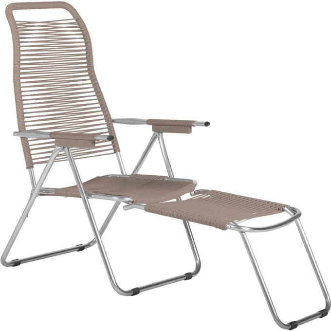 Fiam - Spaghetti ligstoel - aluminium - taupe - beige