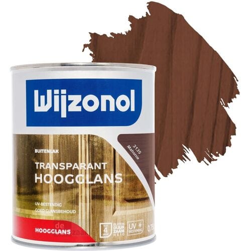 Wijzonol Transparant Hoogglanslak - 0,75l - 3135 - Mahonie