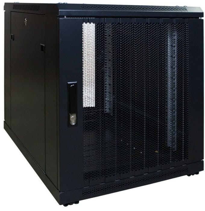 DSIT 12U mini serverkast met geperforeerde deur 600x800x720mm (BxDxH) - serverbehuizing - serverrack - 19 inch