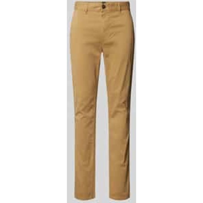 Slim fit chino met steekzakken opzij