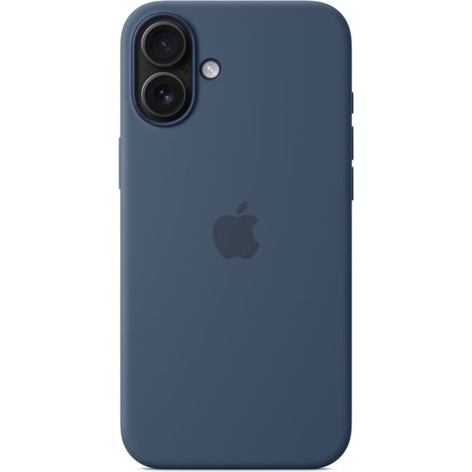 Silicone Backcover MagSafe voor de Apple iPhone 16 Plus - Denim Blue