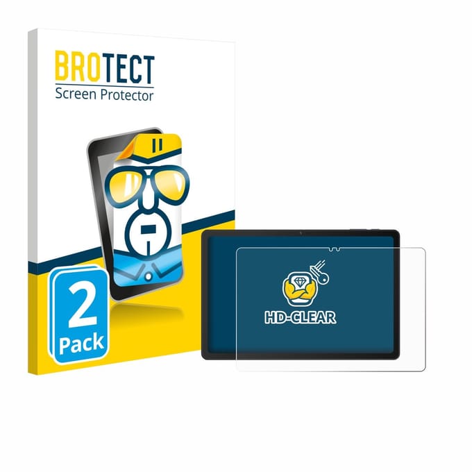 BROTECT - Screenprotector voor VALE Tablet V11E LTE - Folie Beschermfolie transparant 2 Stuks