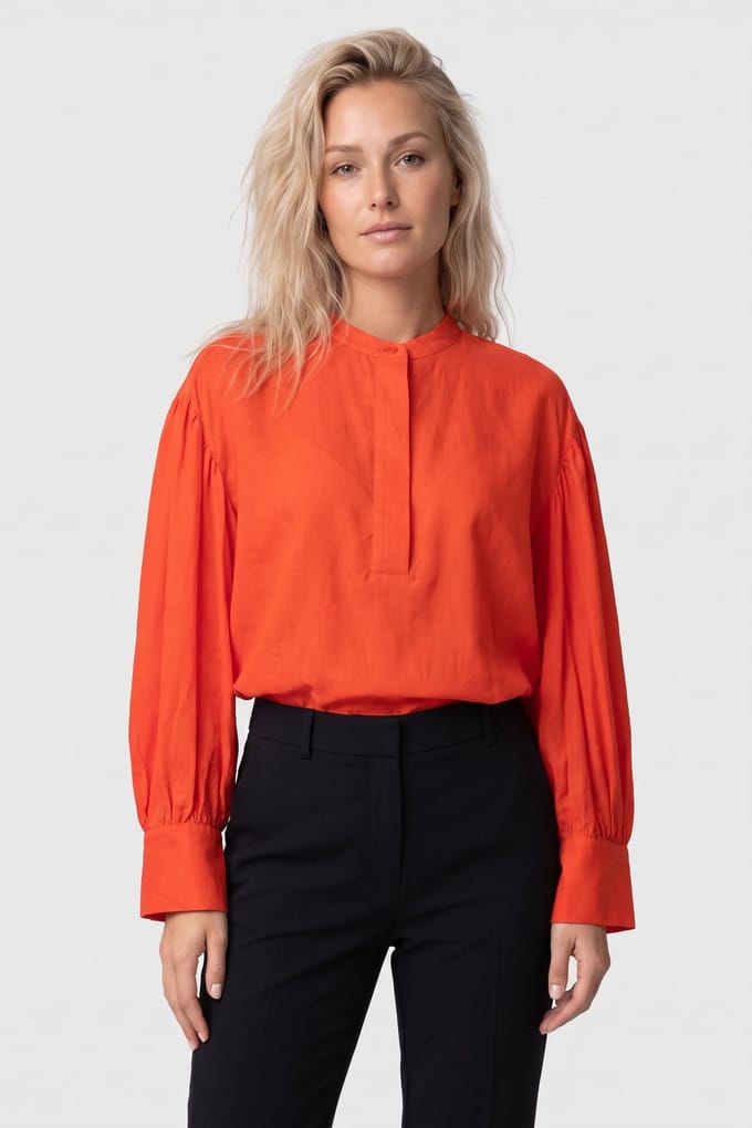 ARKET Haze Top Orange Größe: 36 | Longsleeves Outlet | Damen | Orange