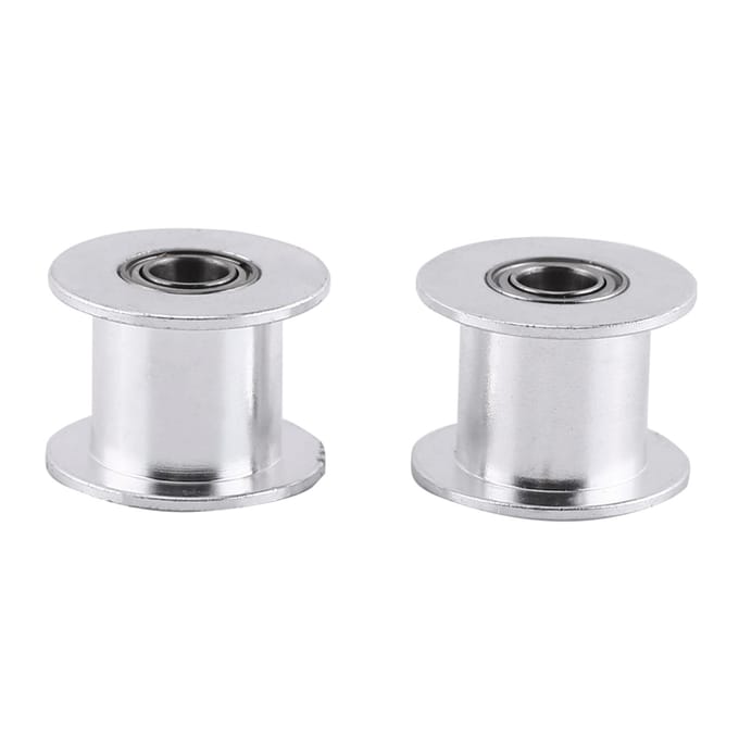5 pièces Puley folle 3D Printer 2GT 20 dents sans dents pour largeur de courroie 10MM white