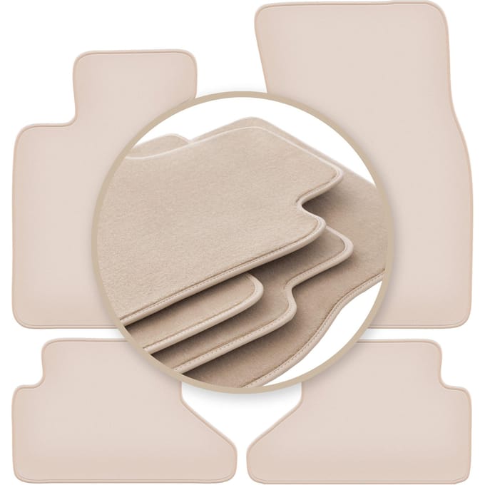 PREMIUM beige vloermatten voor: BMW 6 E64 cabriolet 2003-2010