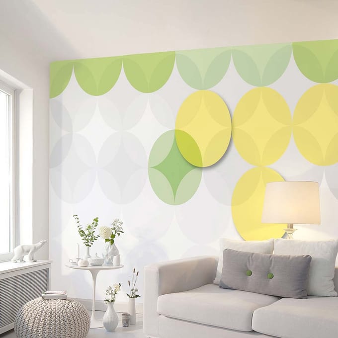 Fotobehang CirclePattern2 DD117750 A.S. Création Atelier 47 | Fotobehang online webshop