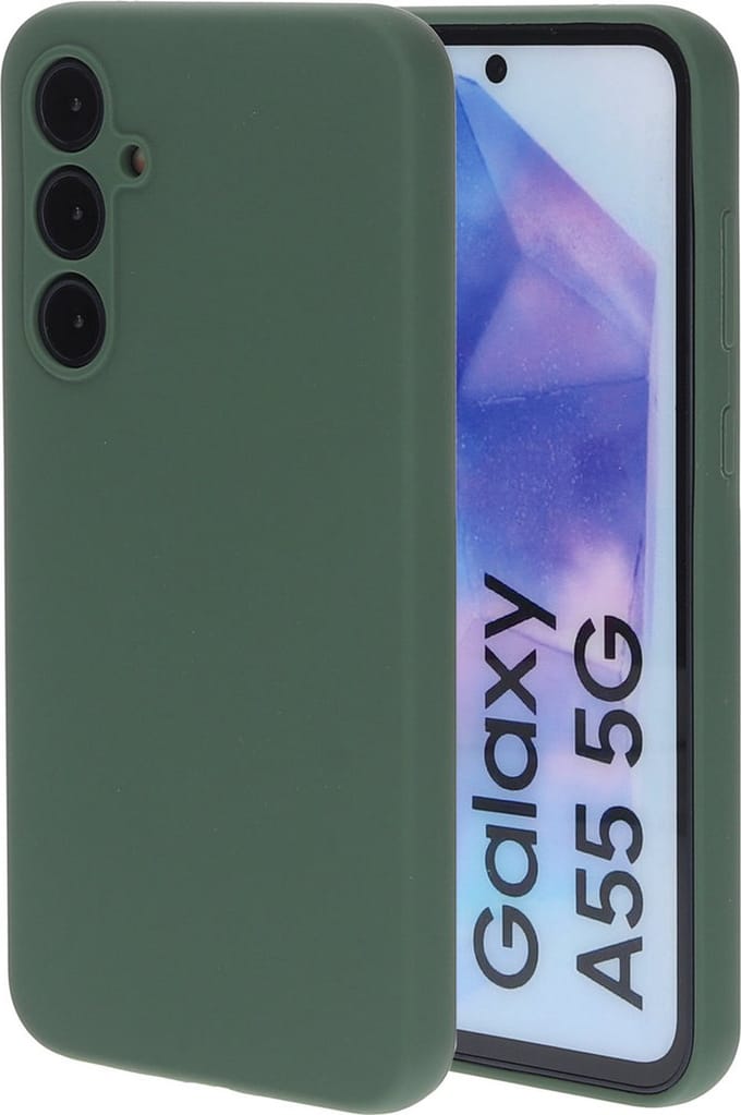 Mobiparts hoesje geschikt voor de Samsung Galaxy A55 - Siliconen - Groen