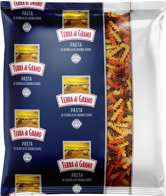 Terra Di Grano Pasta fusilli tricolore 5 kilo